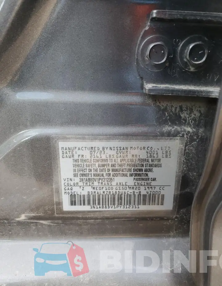 3N1AB8DV1PY312351 Photo# 12