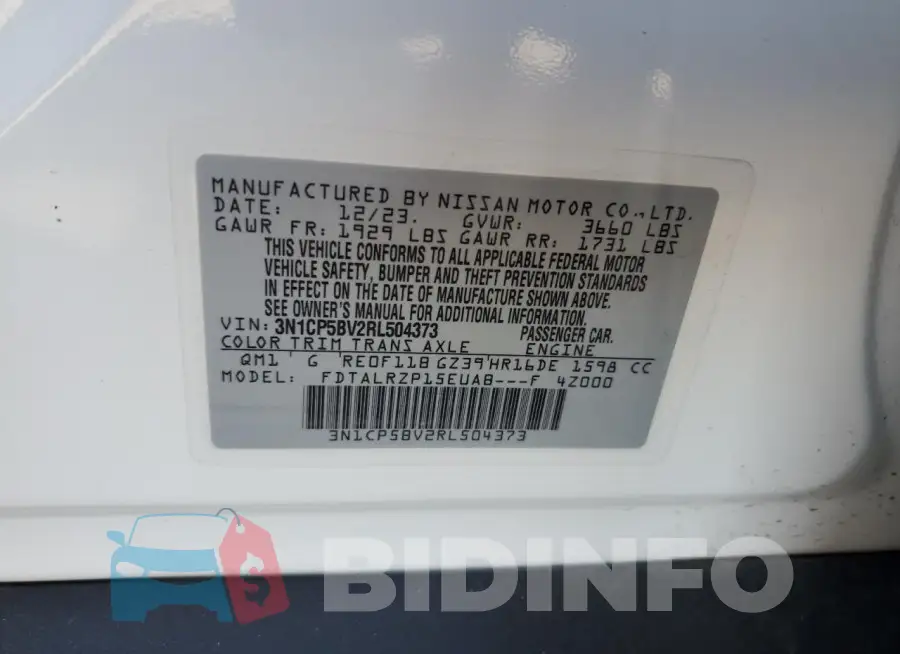 3N1CP5BV2RL504373 Photo# 13