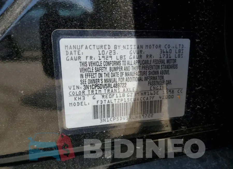 3N1CP5DV5RL489722 Photo# 13