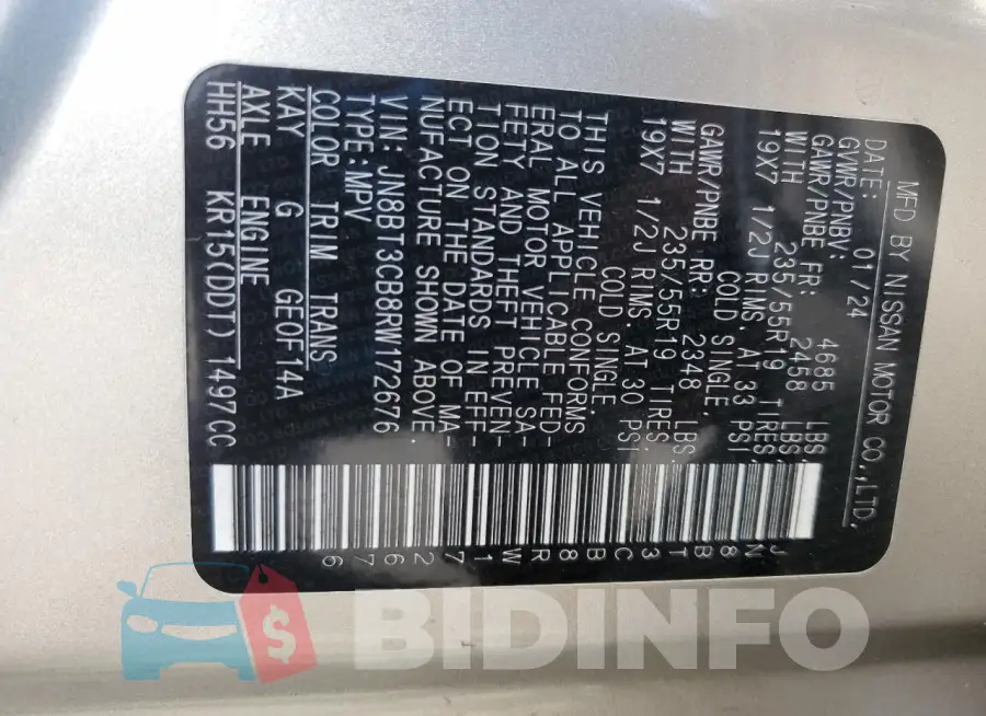 JN8BT3CB8RW172676 Photo# 13