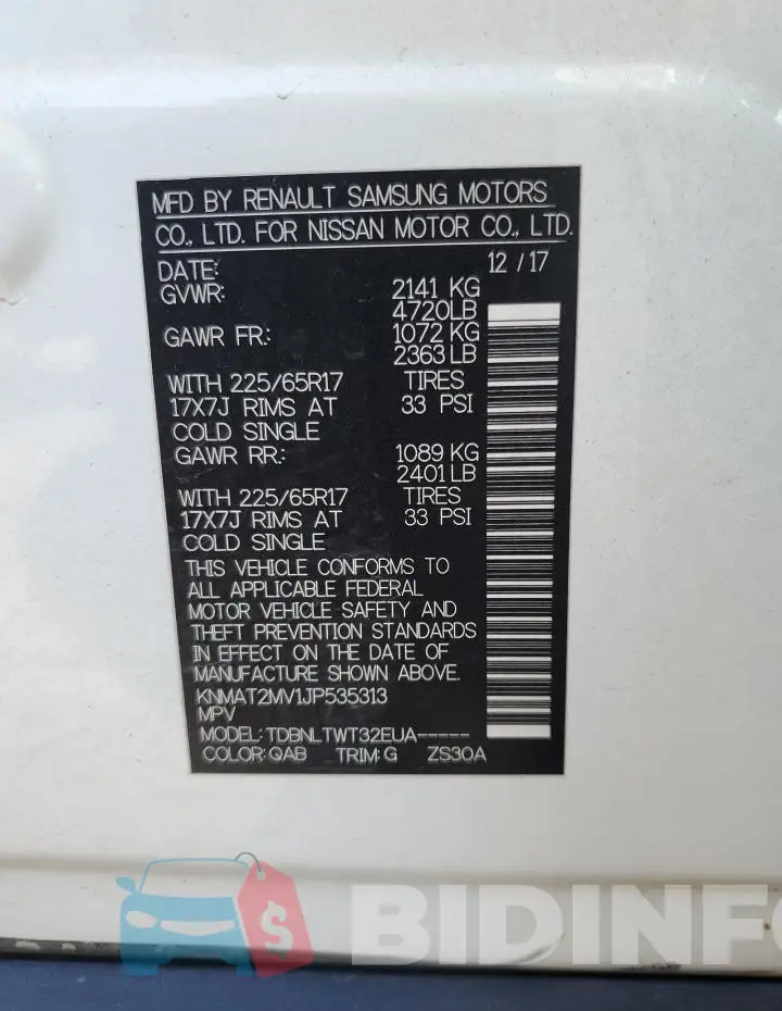 KNMAT2MV1JP535313 Photo# 13