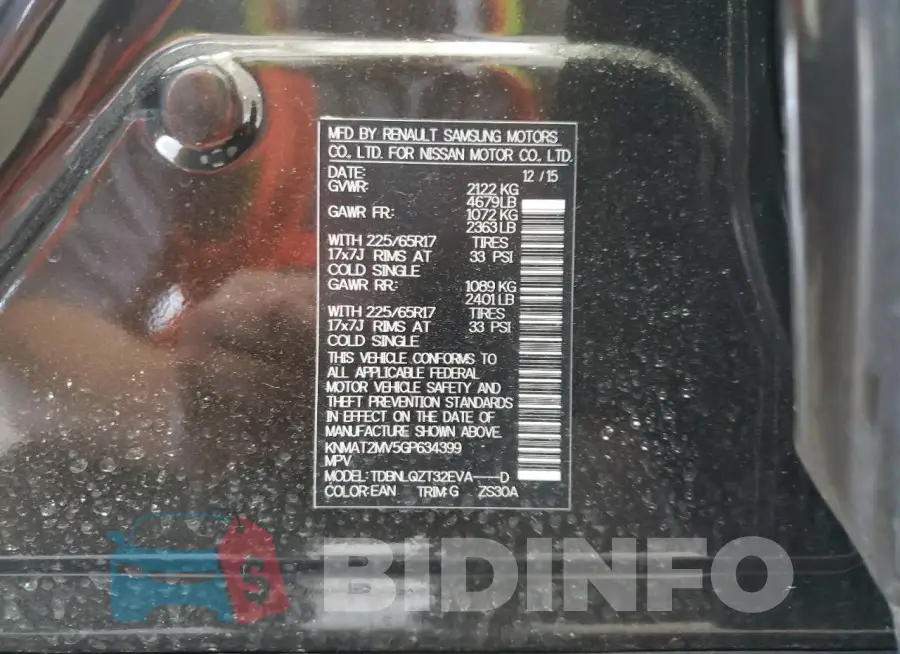 KNMAT2MV5GP634399 Photo# 13