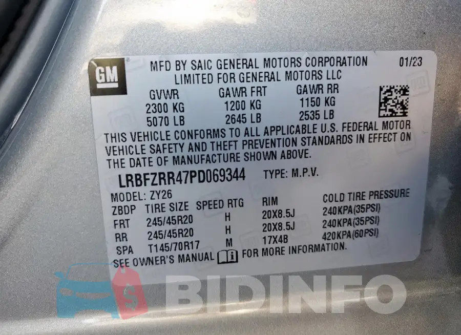 LRBFZRR47PD069344 Photo# 13