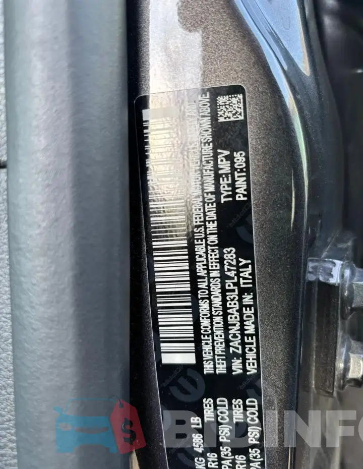 ZACNJBAB3LPL47283 Photo# 10