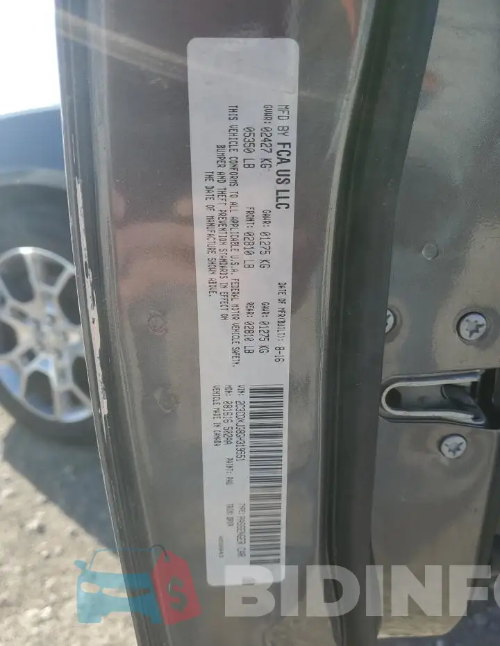 2C3CDXJG8GH319551 Photo# 12