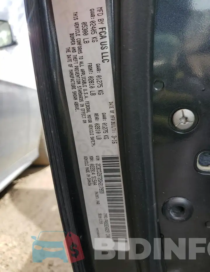 2C3CDZBT2GH217959 Photo# 13