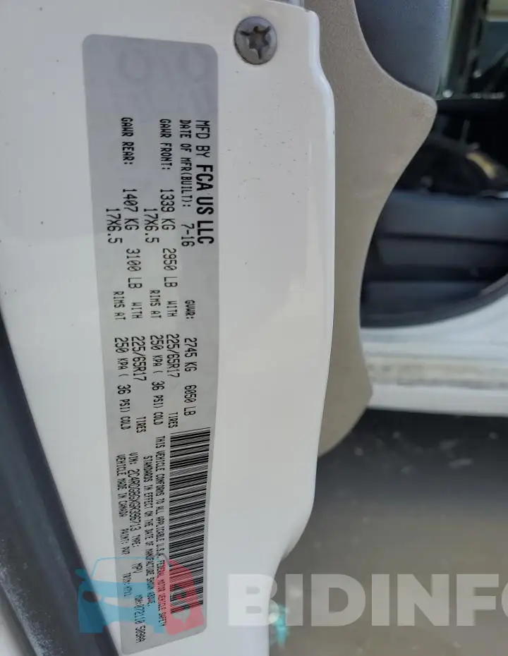 2C4RDGBGXGR396713 Photo# 13