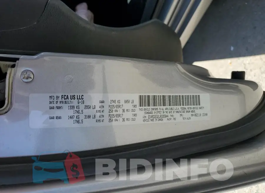 2C4RDGEG2JR335844 Photo# 14