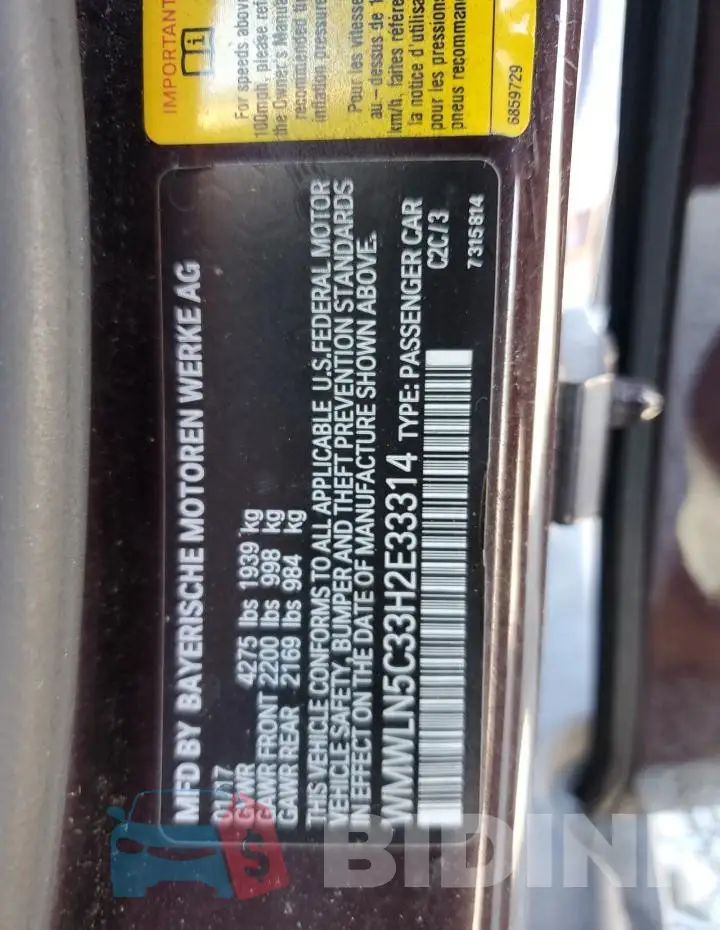 WMWLN5C33H2E33314 Photo# 13