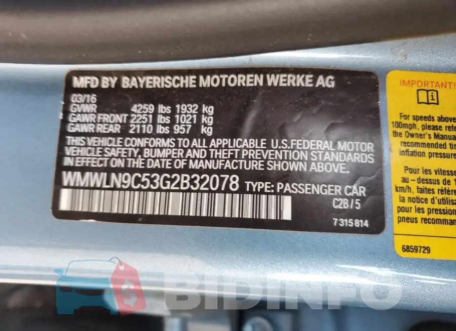 WMWLN9C53G2B32078 Photo# 12