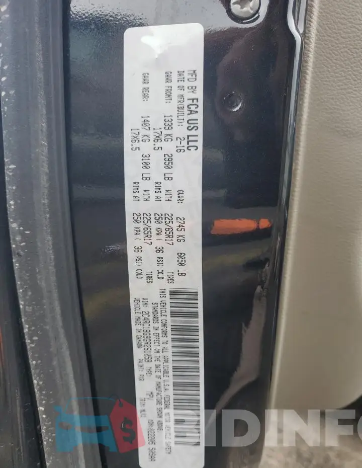 2C4RC1BG9GR261058 Photo# 14