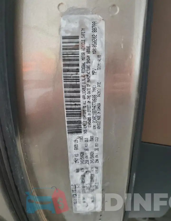 2C4RC1GG7HR770608 Photo# 13