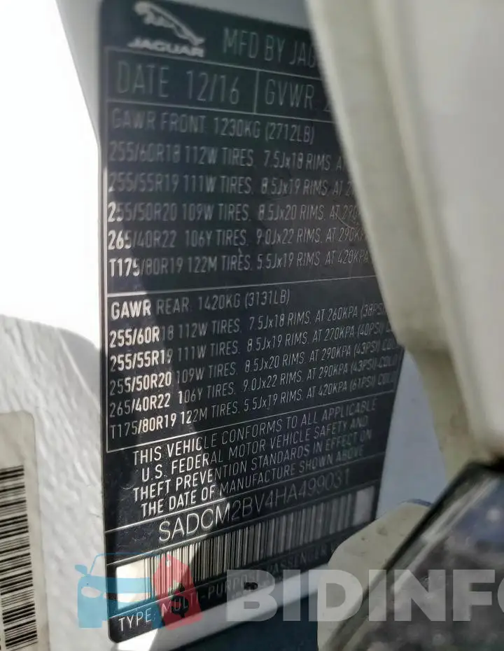 SADCM2BV4HA499031 Photo# 13