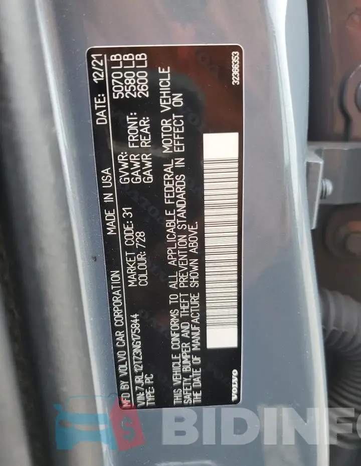 7JRL12TZ3NG175844 Photo# 12