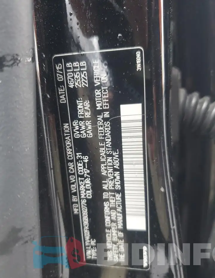 LYV402FK9GB092776 Photo# 12