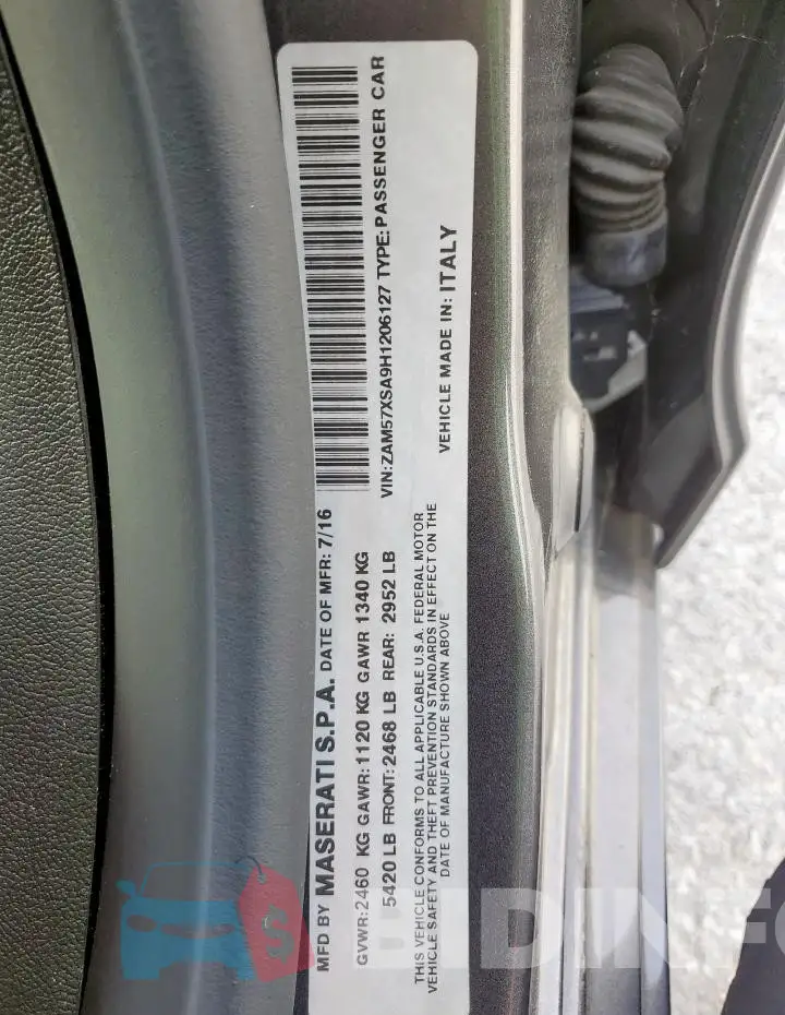 ZAM57XSA9H1206127 Photo# 13