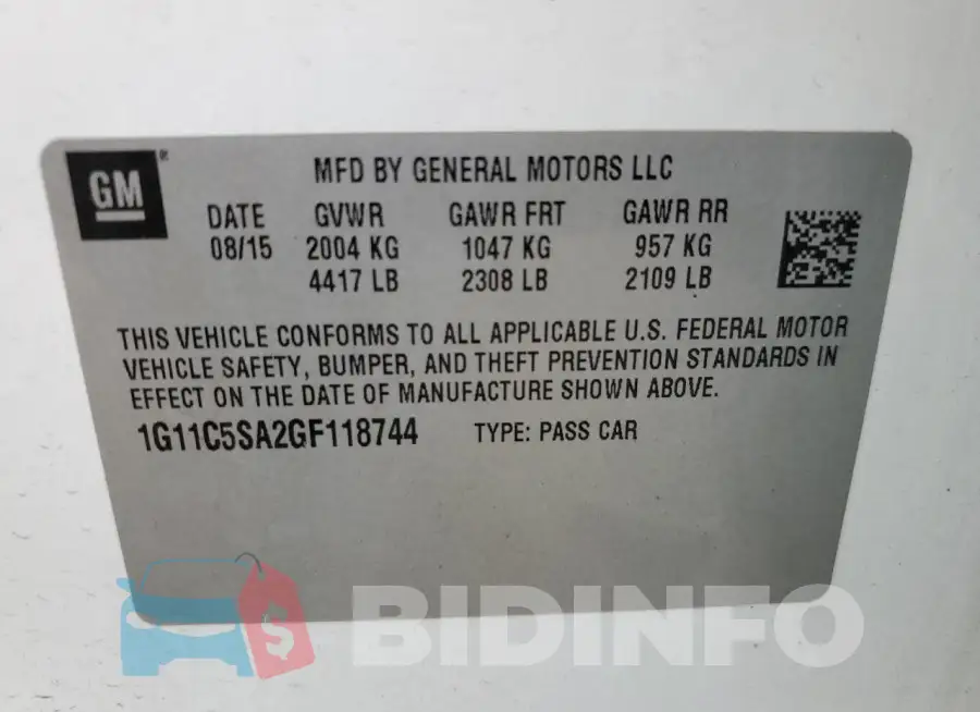1G11C5SA2GF118744 Photo# 13