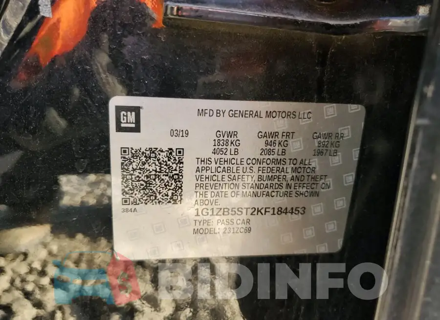 1G1ZB5ST2KF184453 Photo# 12