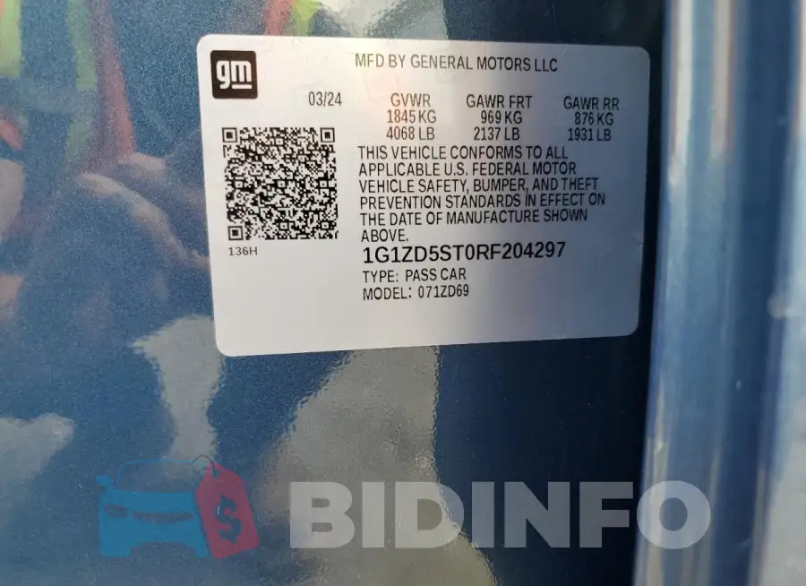 1G1ZD5ST0RF204297 Photo# 13