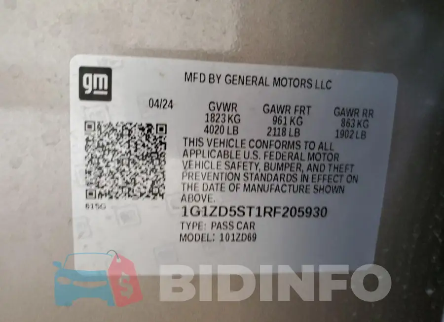 1G1ZD5ST1RF205930 Photo# 12