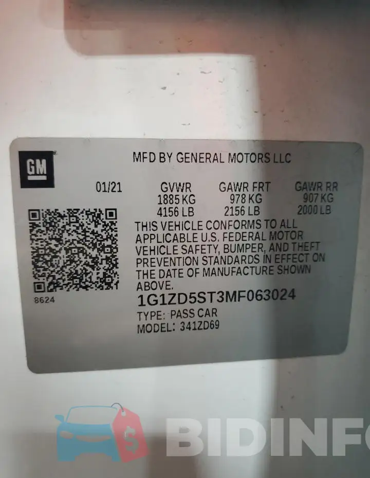 1G1ZD5ST3MF063024 Photo# 12