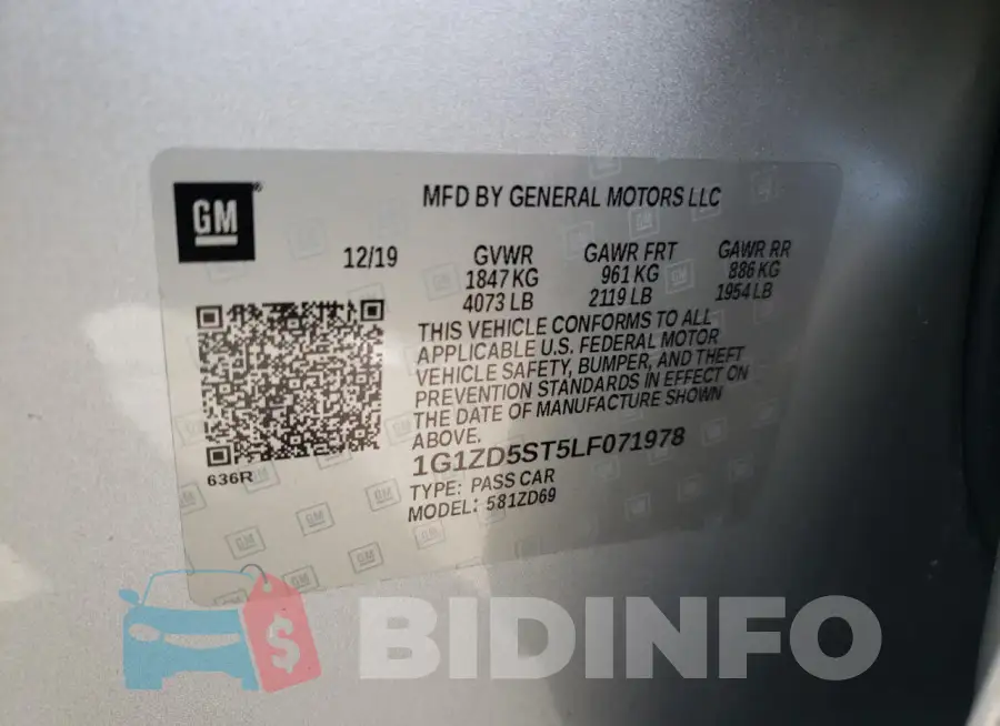 1G1ZD5ST5LF071978 Photo# 12