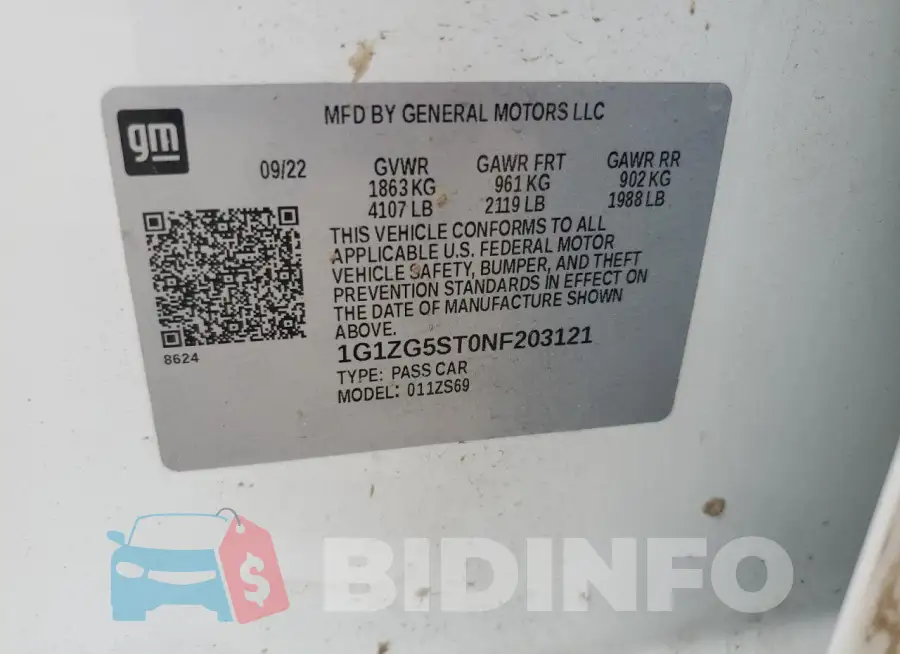 1G1ZG5ST0NF203121 Photo# 12