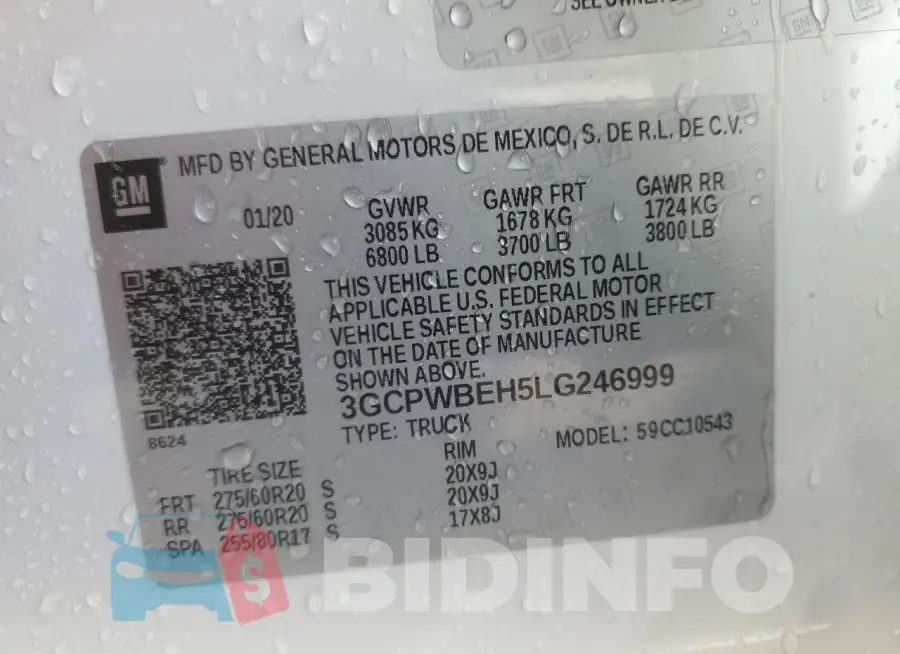 3GCPWBEH5LG246999 Photo# 13
