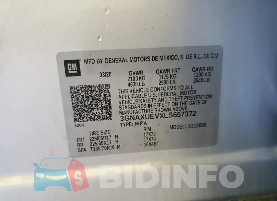 3GNAXUEVXLS657372 Photo# 13