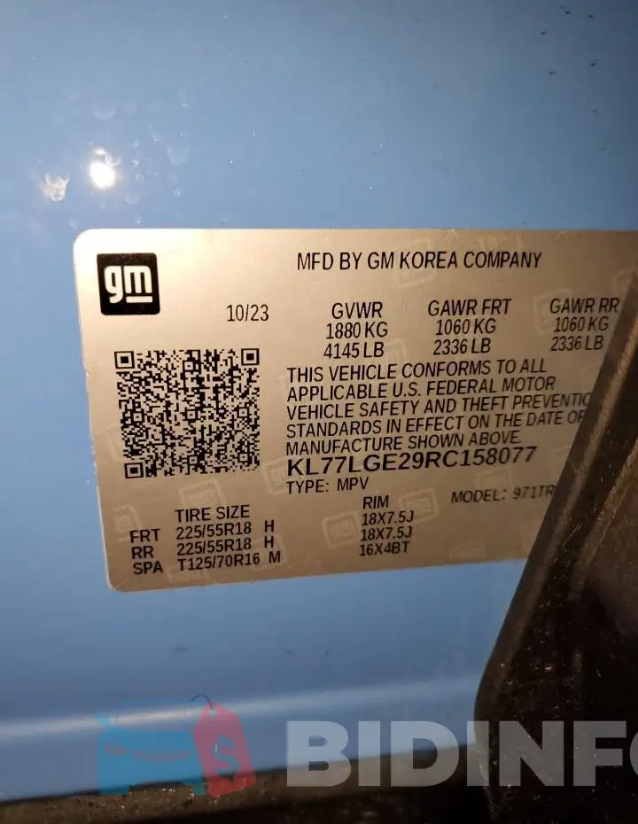 KL77LGE29RC158077 Photo# 13