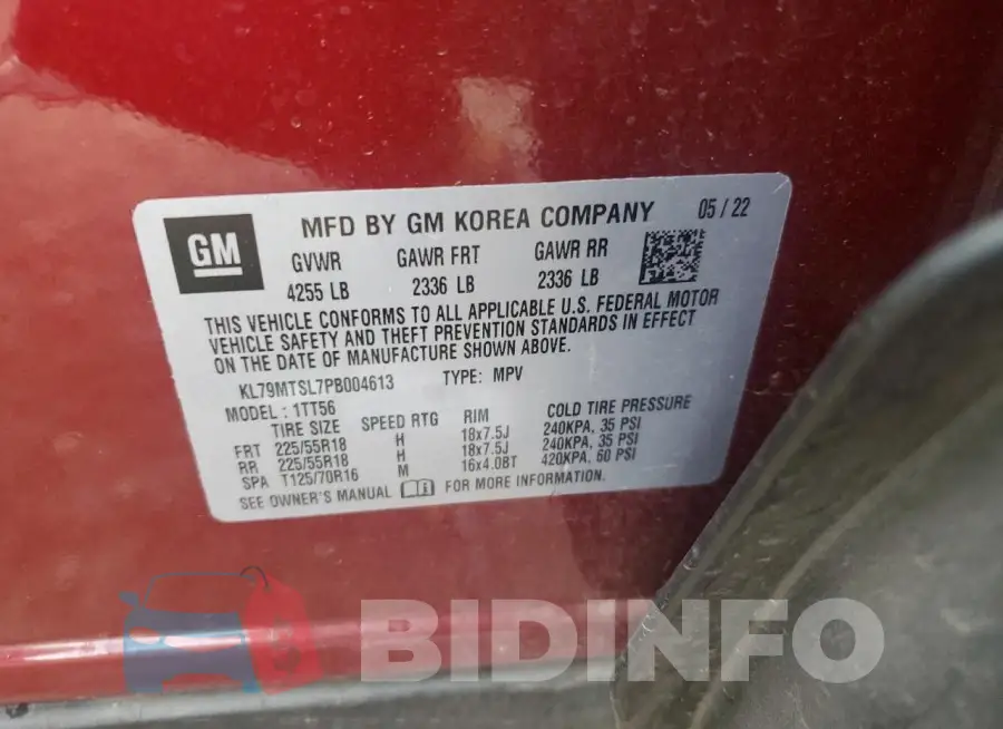 KL79MTSL7PB004613 Photo# 13