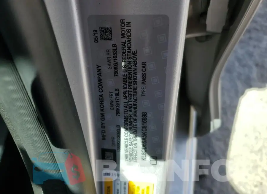 KL8CD6SA5KC816898 Photo# 12