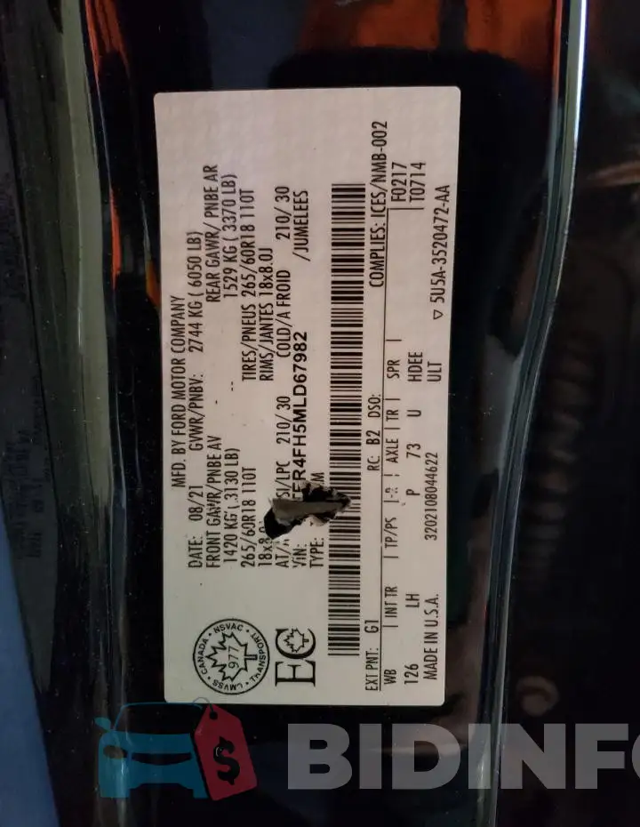1FTER4FH5MLD67982 Photo# 12