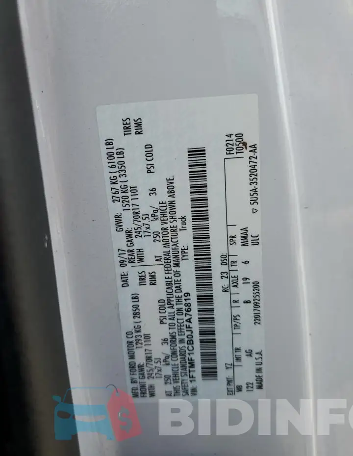 1FTMF1CB0JFA76819 Photo# 12