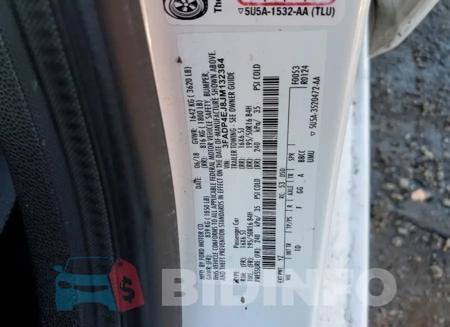 3FADP4EJ8JM132384 Photo# 12
