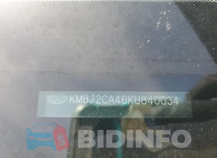 KM8J2CA46KU840034 Photo# 13