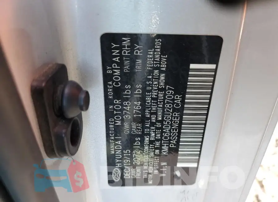KMHTC6AD5GU287097 Photo# 12