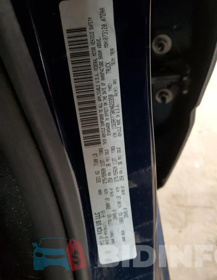 1C6SRFFT6KN622358 Photo# 12