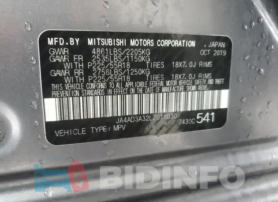 JA4AD3A32LZ018030 Photo# 14