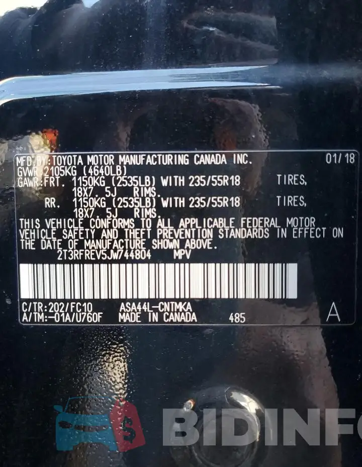 2T3RFREV5JW744804 Photo# 13