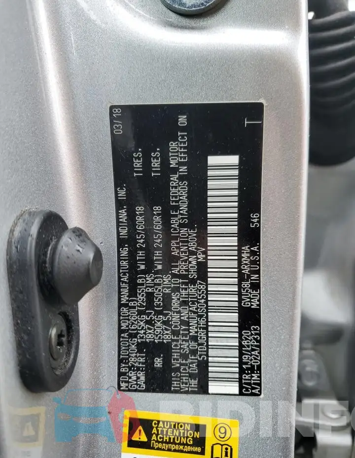 5TDJGRFH6JS045587 Photo# 14