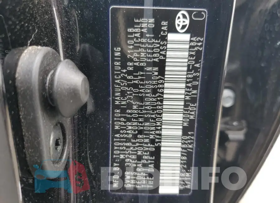 5YFB4MDE0RP176897 Photo# 13
