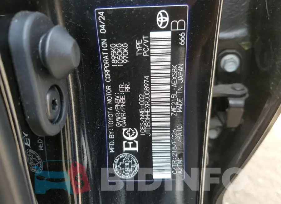 JTDBDMHEXRJ008974 Photo# 13