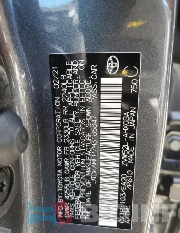 JTDKAMFP7M3185847 Photo# 13