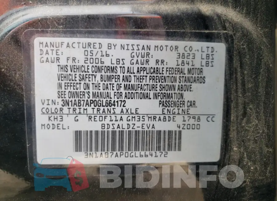 3N1AB7AP0GL664172 Photo# 12