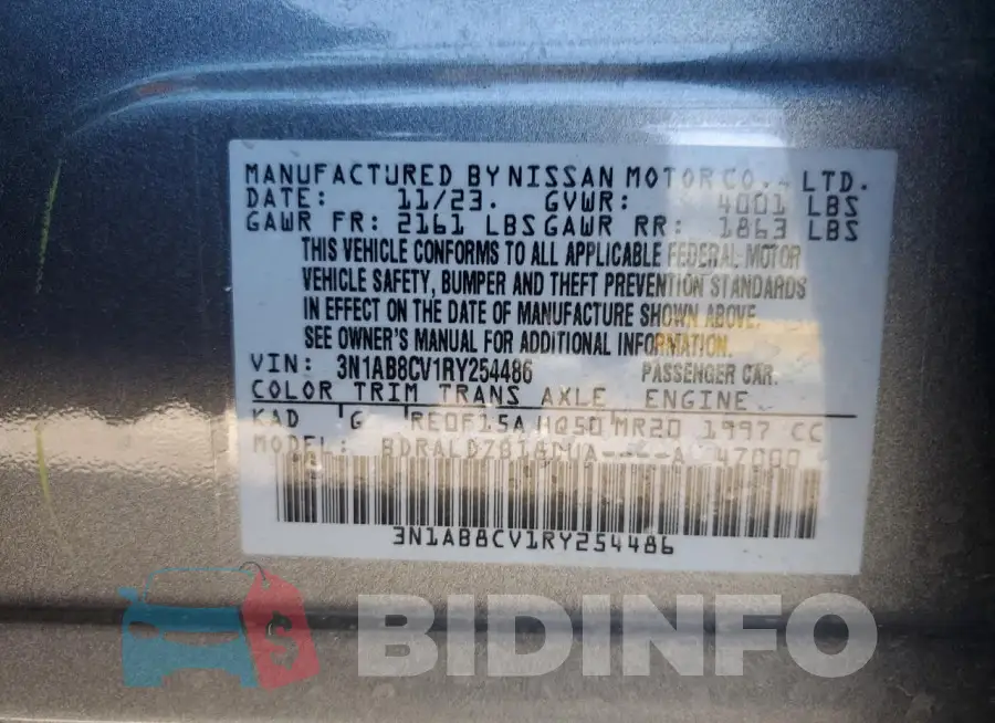 3N1AB8CV1RY254486 Photo# 12