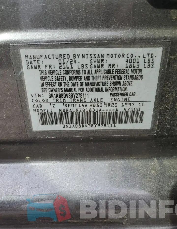 3N1AB8DV3RY278111 Photo# 12