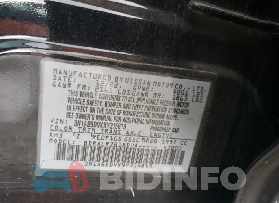 3N1AB8DVXNY315813 Photo# 13
