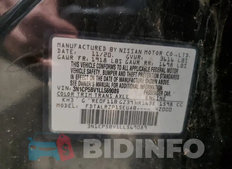 3N1CP5BV1LL569089 Photo# 13