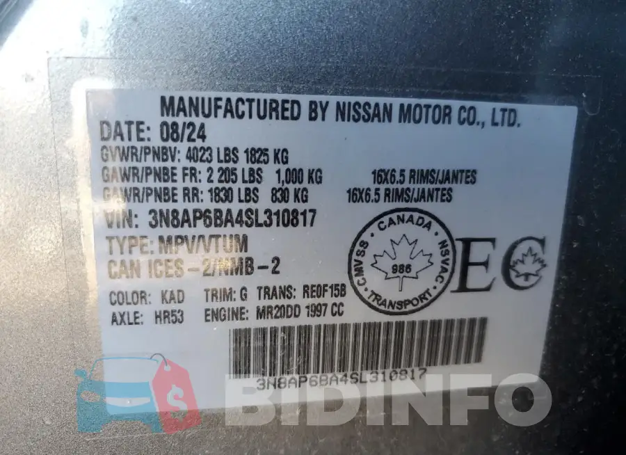 3N8AP6BA4SL310817 Photo# 13